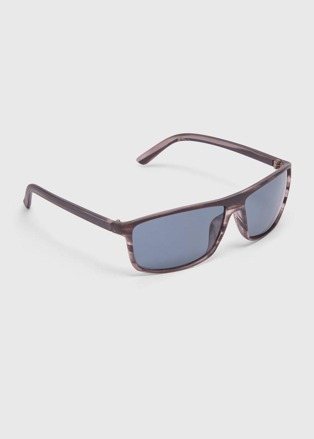 Nomad Earth-Tone Wood Grain Sunglasses for Men - Image 1
