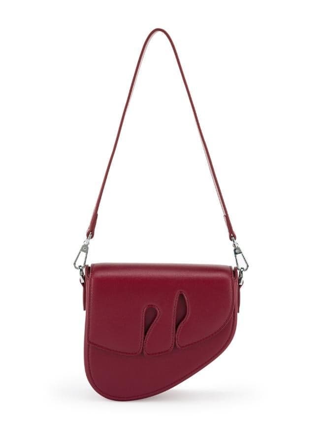 Veganologie Bamboo Pebble Bag in Radiant Red for Women - Image 1