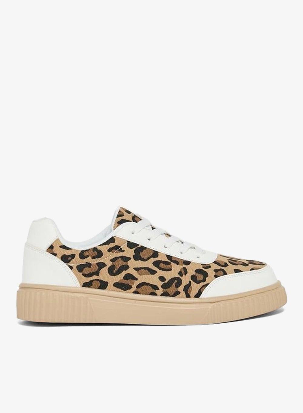 Elegant Safari Lace-Up Low-Top Sneakers 7011571305Brown - Image 1