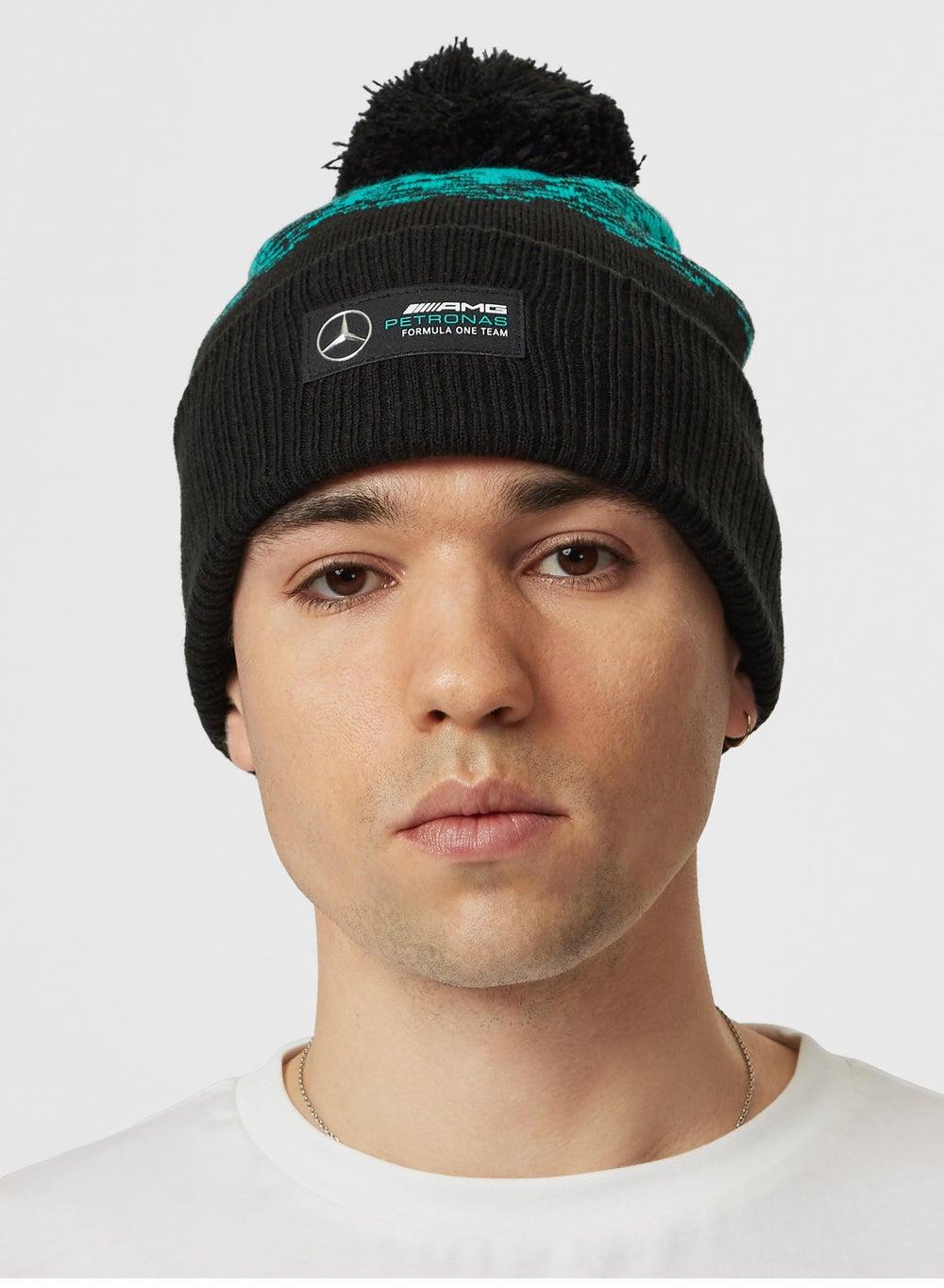 AMG Petronas Formula 1 Elegant Bobble Beanie for Women - Image 1