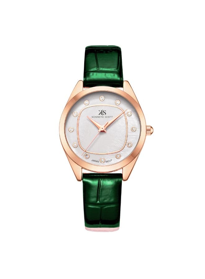 KENNETH SCOTT K24508-RLHW Elegant Rose Gold Analog Watch - Image 1