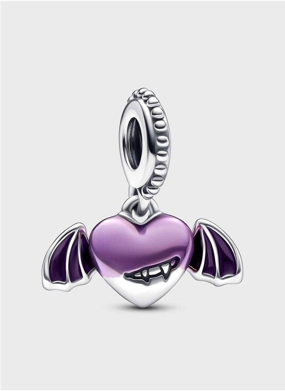 PANDORA Vampire Winged Heart Dangle Charm - Elegance with an Edge - Image 1