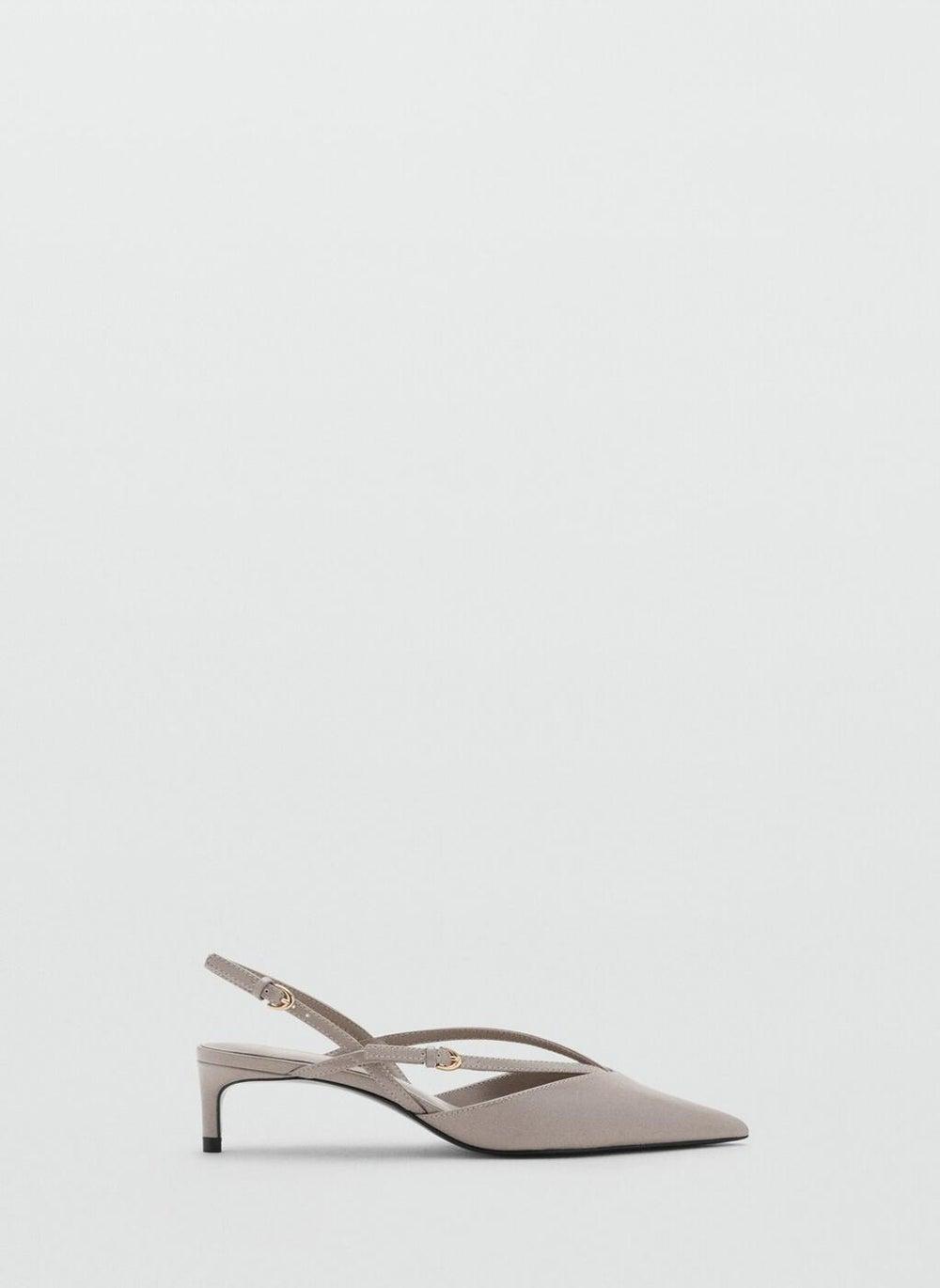 Elegant Kitten-Heeled Strappy Pumps TA-TAUPE - Image 1
