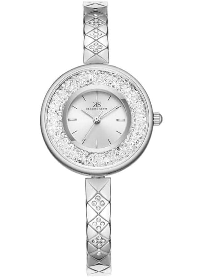 KENNETH SCOTT K23515-SBSS Elegance Analog Watch - 30mm Women's Timepiece - Image 1