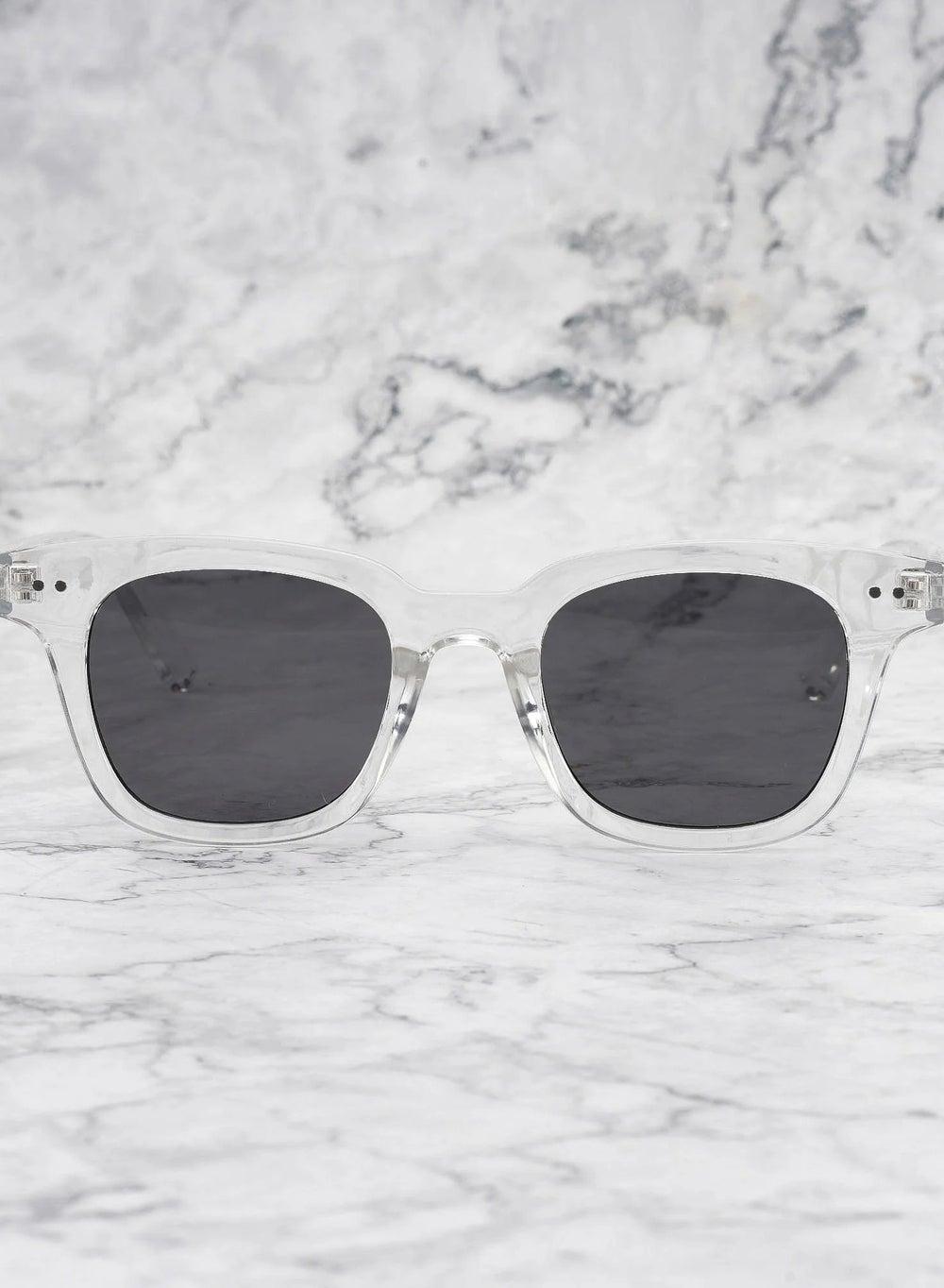 Explicit Poets WILLIAM CLEAR - Unisex Gray Clear Sunglasses 1EP9 - Image 1