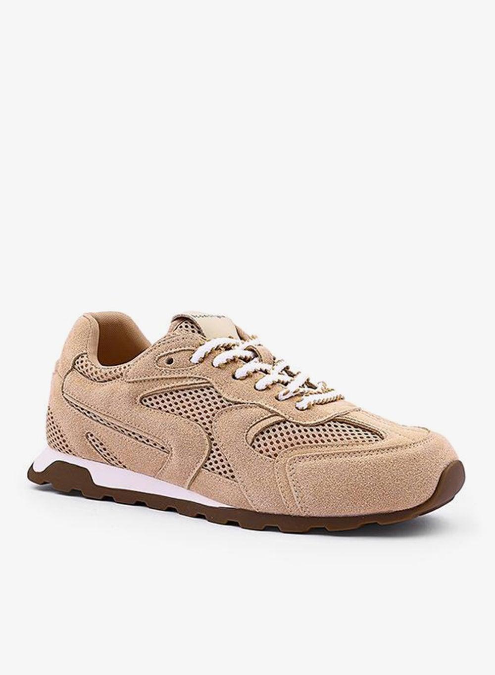 Elegant Beaded Suede Low-Top Sneakers for Women - Image 1