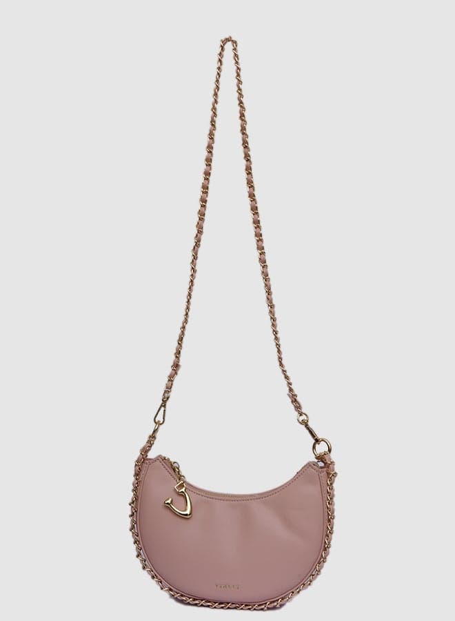 Vincci Elegance: Women's Chain-Detailed Shoulder Bag - Image 1