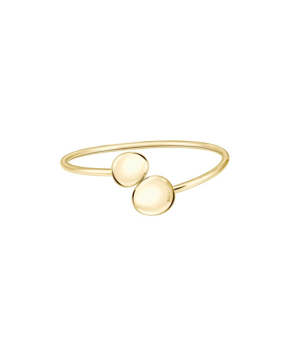 BOSS Women's Nugget Ring: Gold Elegance & Bold Style - Image 1