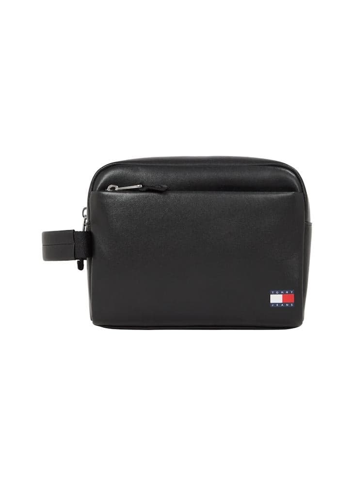 TOMMY JEANS Heritage Leather Wash Bag for the Modern Man - Image 1