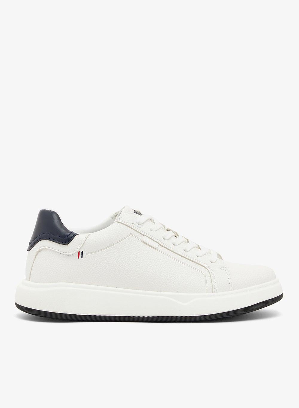 Sf2531 Elegant White Low-Top Casual Sneakers for Men - Image 1
