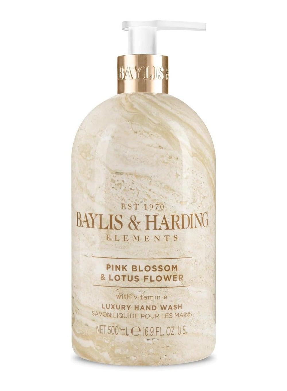 Elements Pink Blossom & Lotus Vegan Hand Wash, 500 ml - Image 1