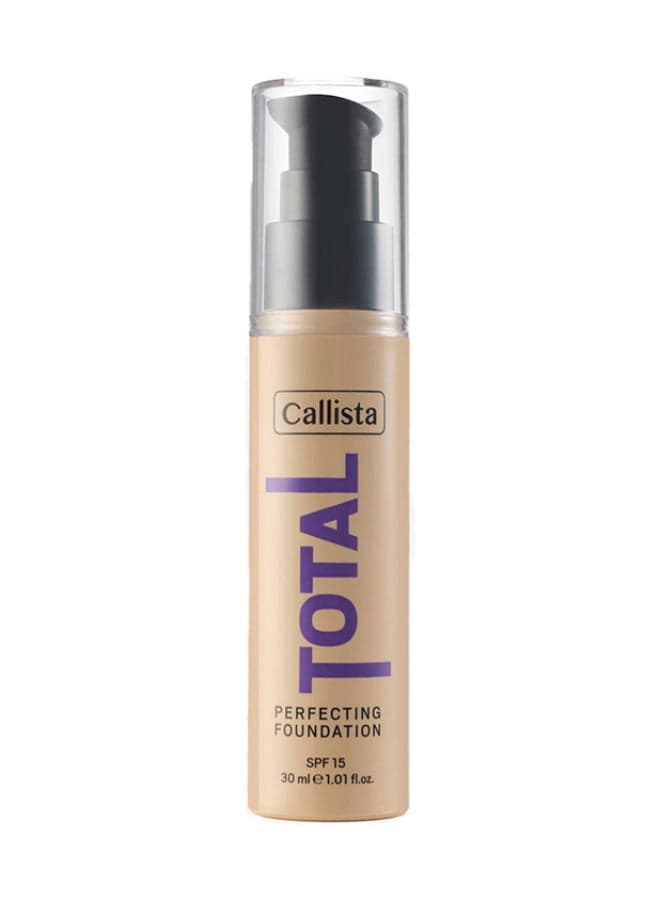 Honey Beige Total Perfecting Foundation 240 with SPF 15 - Image 1