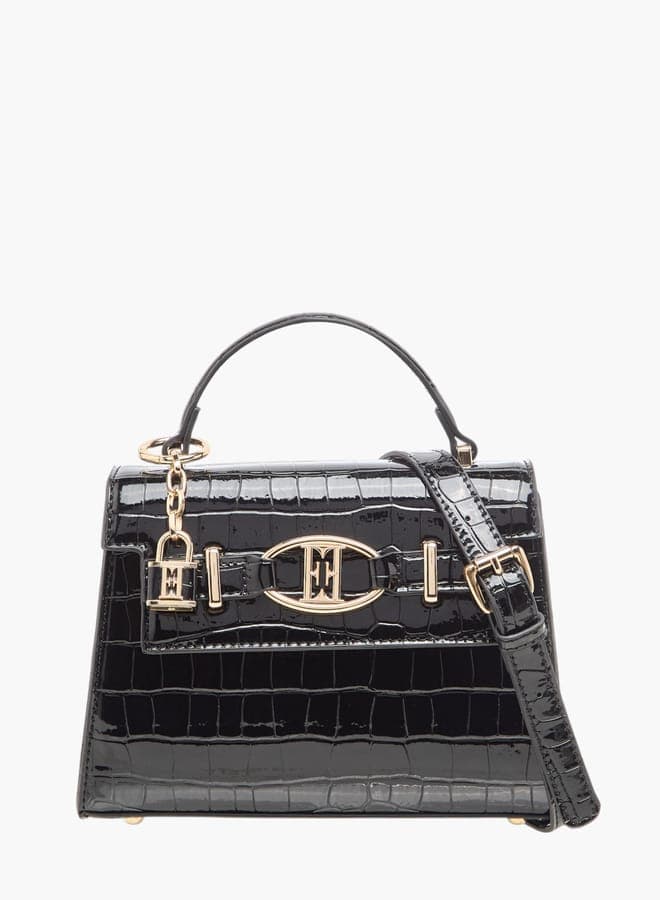 ELLE Chic Textured Satchel Bag for Women with Detachable Strap - Image 1
