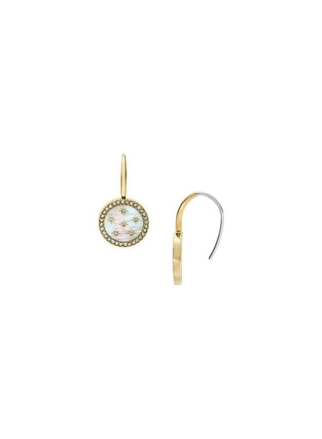 FOSSIL Jf04867710 Elegant Gold-Tone Drop Earrings - Image 1