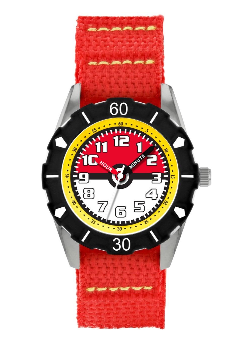 POK3129 Pokémon Time Teacher Women’s Watch – Chic Canvas Strap - Image 1