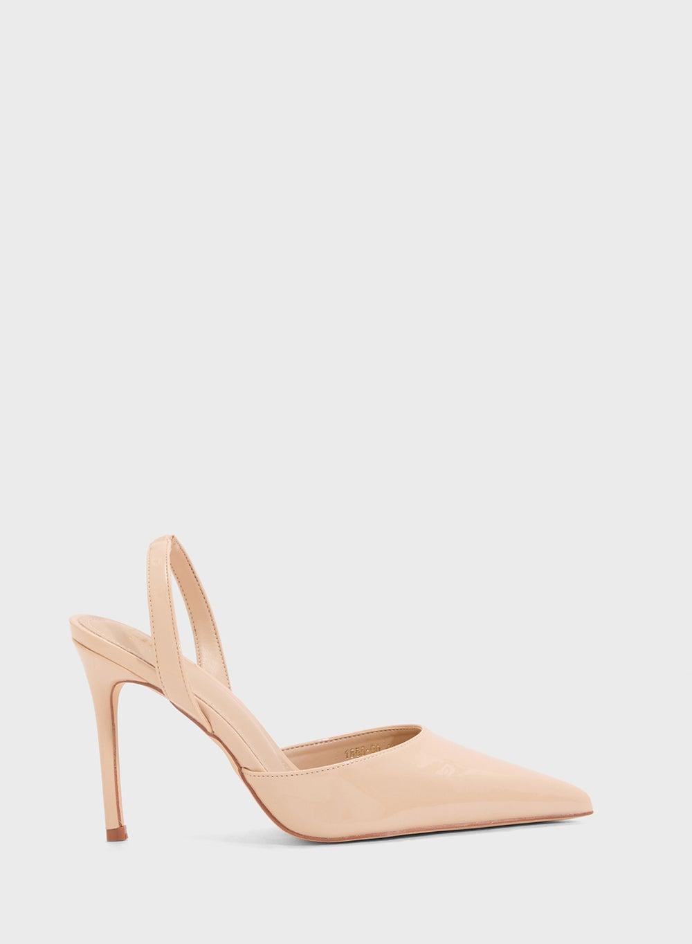 Elegant Nude Sling Back High Heel Pump - Style No: 1855 90 - Image 1