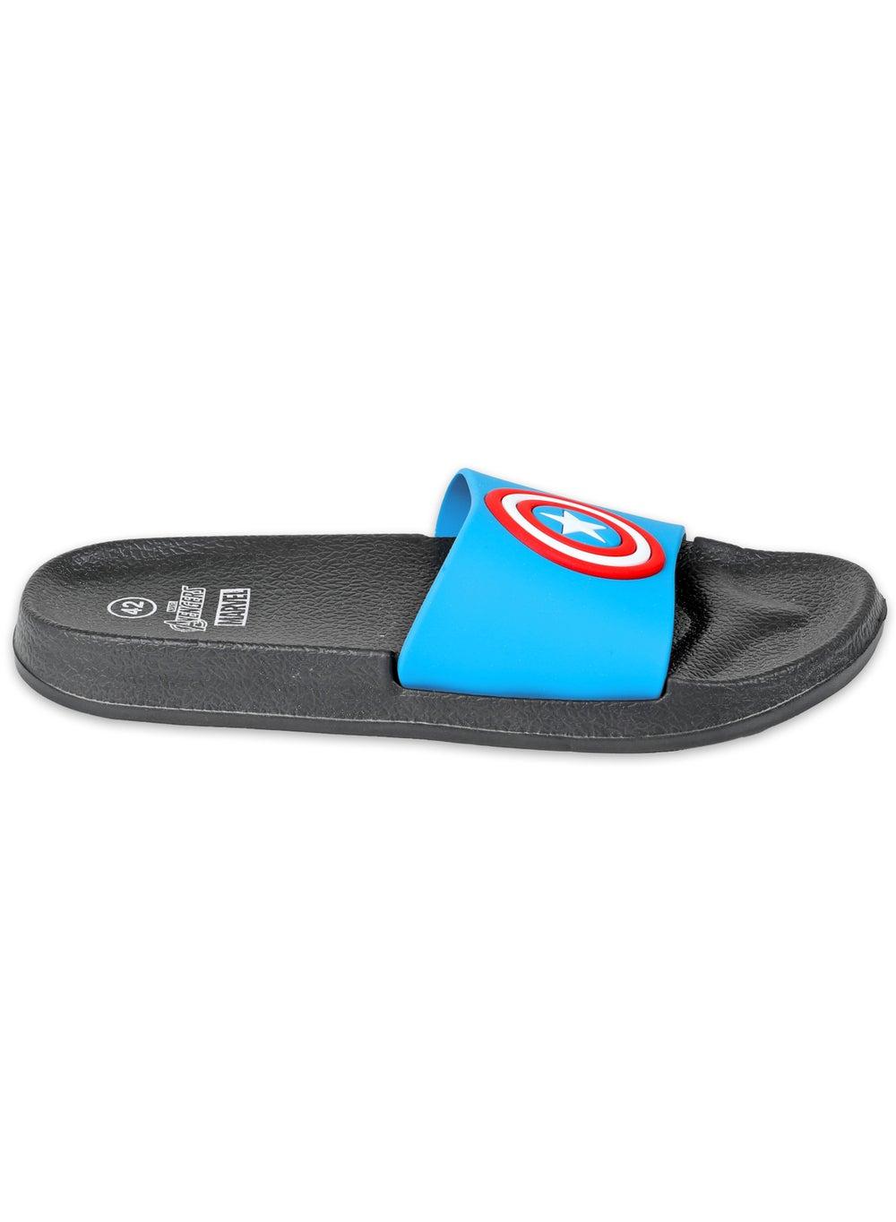 Marvel Avengers Black Everyday Slides for Men - Image 1