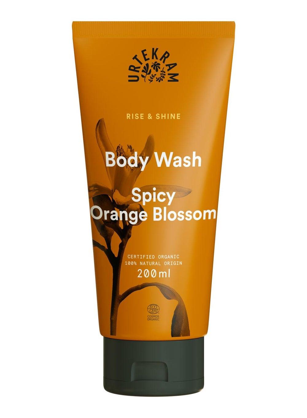 Urtekram Spicy Orange Blossom Body Wash 200ml - Luxurious Cleansing Experience - Image 1