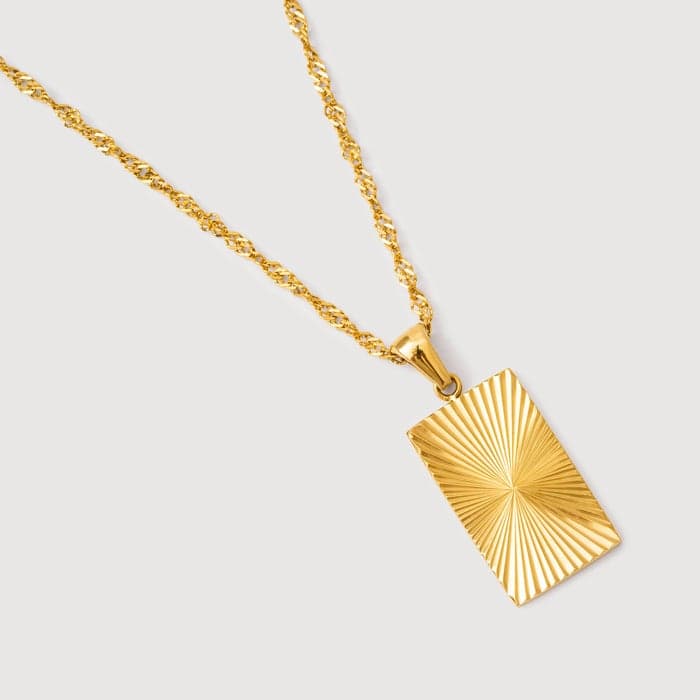 Noya 18K Gold Plated Helena Sunbeam Necklace - Everyday Elegance - Image 1