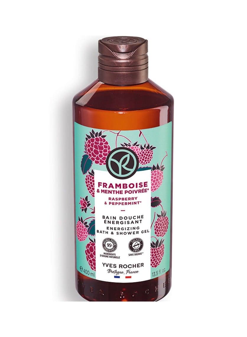 Raspberry Peppermint Luxury Bath Gel 400ML - Image 1