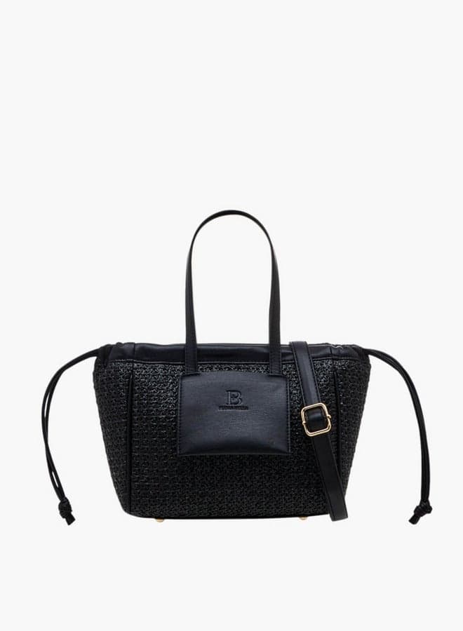 Flora Bella Textured Tote – Chic Elegance with Double Handles - Image 1
