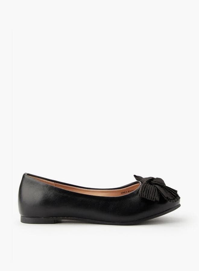 Onex Bs106S Elegant Bow-Adorned Girls' Ballerina Shoes - Image 1