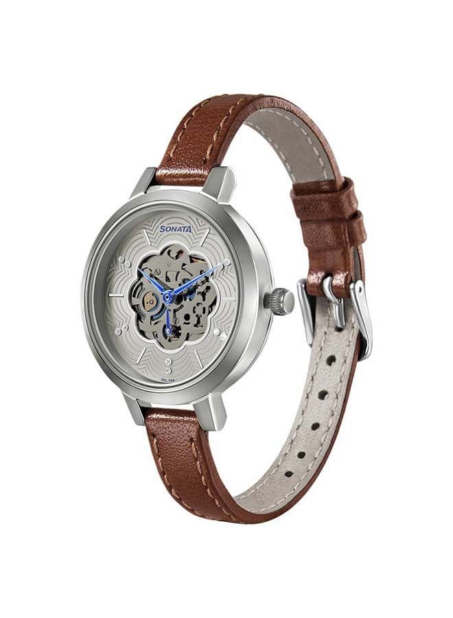 Sonata Elegance 8141SL05 Women’s Chronograph in Brown Leather - Image 1