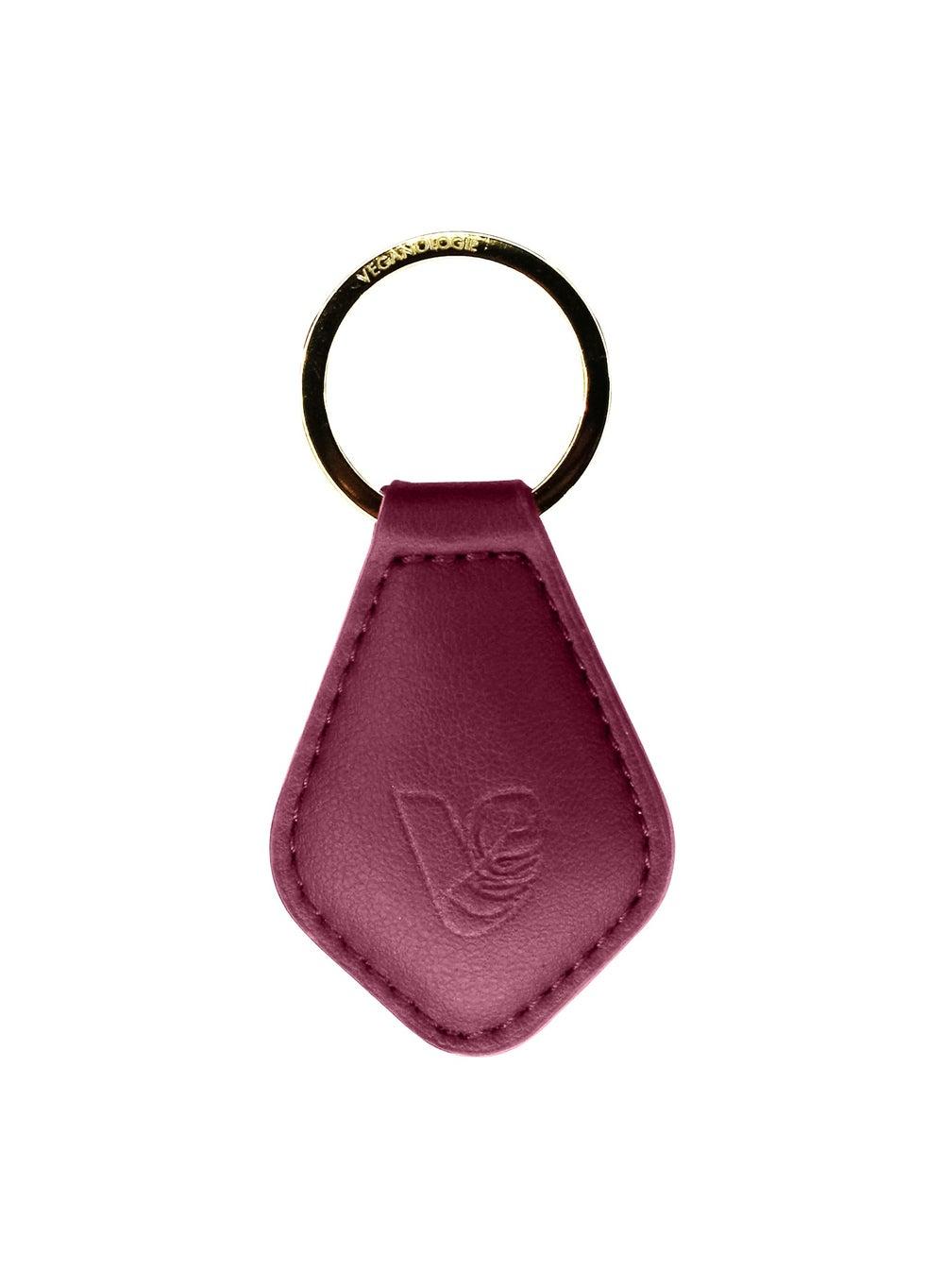Veganologie Syrah Tea Leather Keyring: Chic Sustainability - Image 1