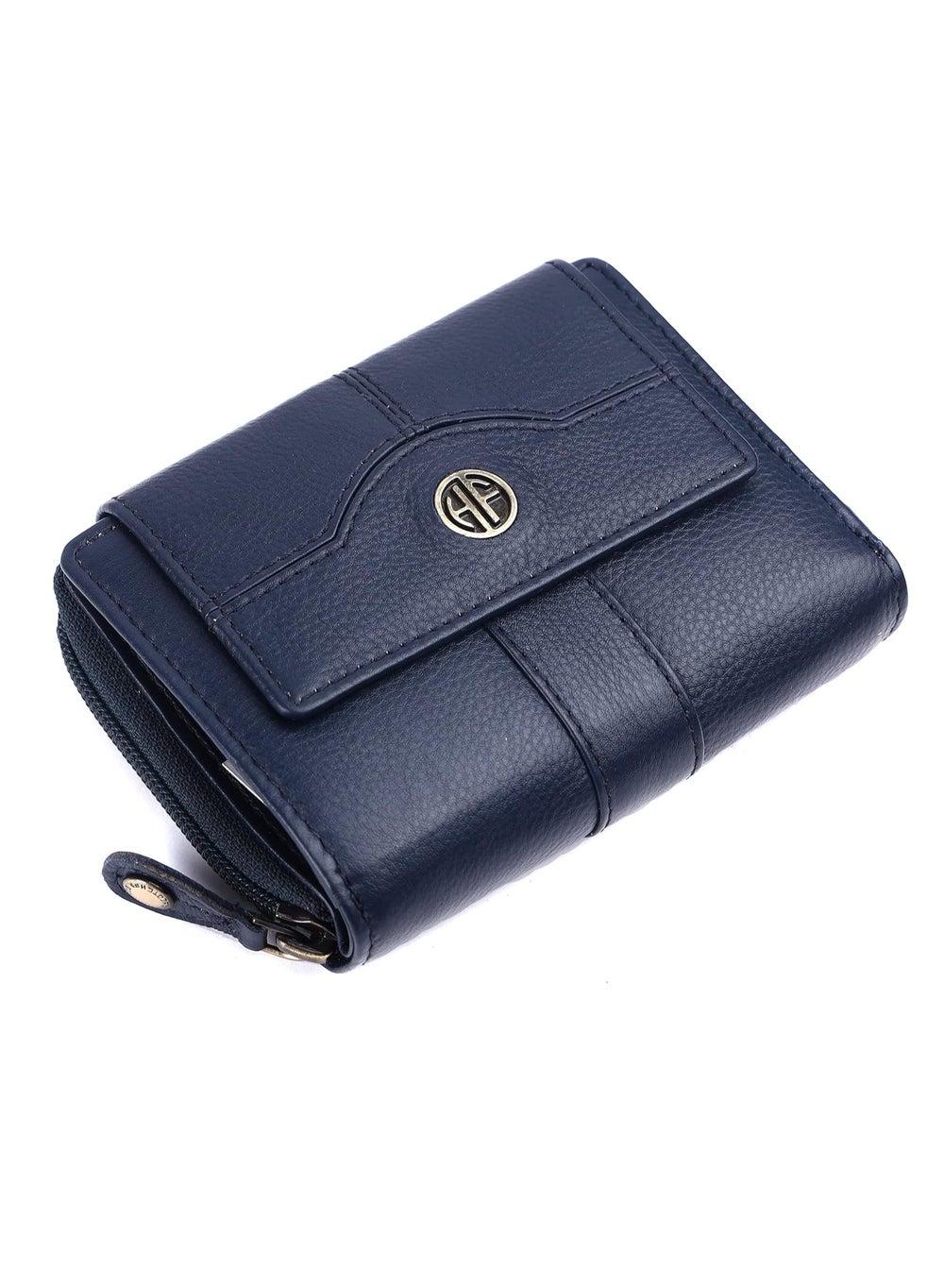 HAMMONDS FLYCATCHER LW5003 Blue Leather Elegance Wallet for Women - Image 1