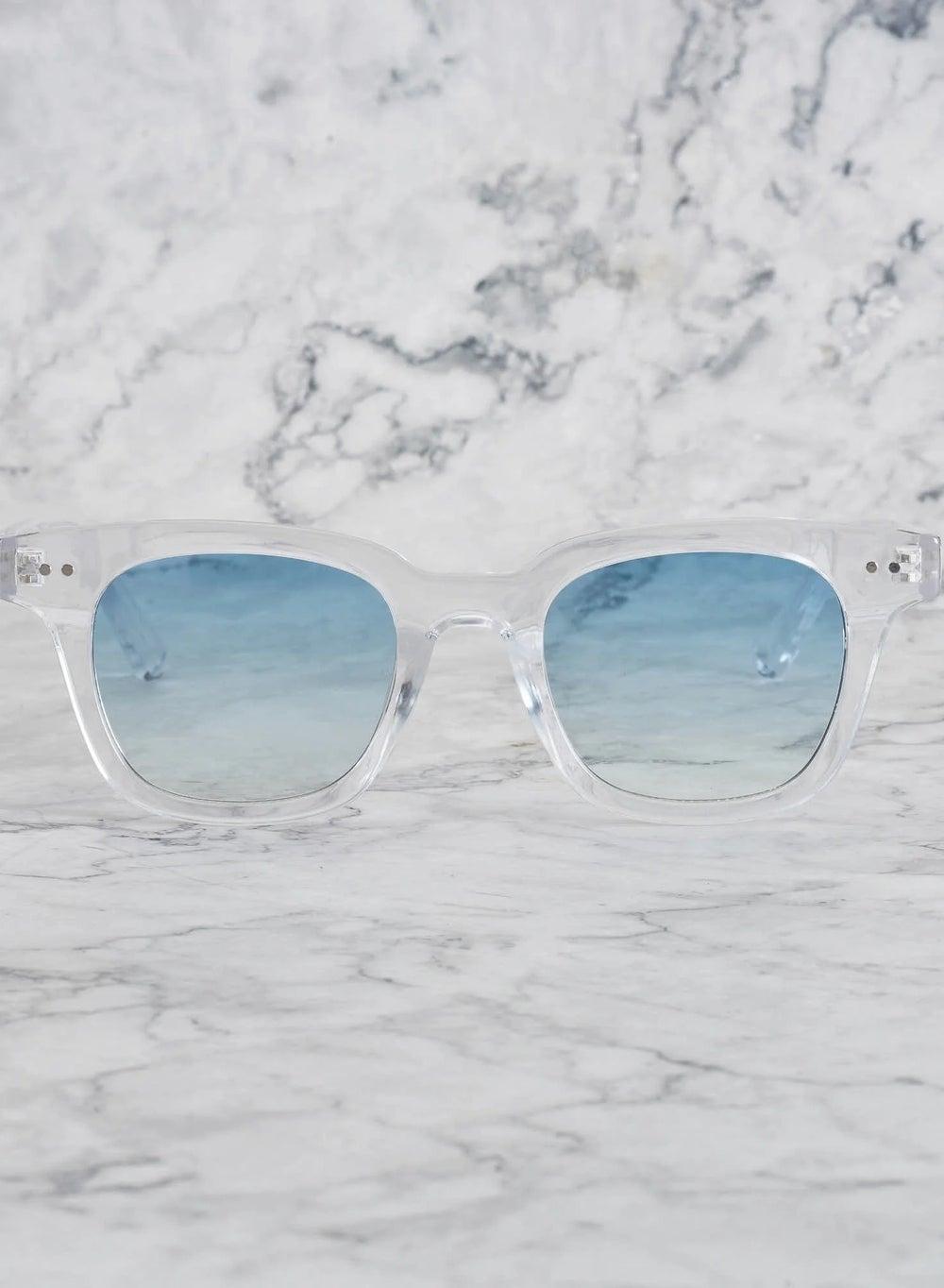 Explicit Poets WILLIAM CLEAR Gradient Blue Square Sunglasses, 1EP14 - Image 1