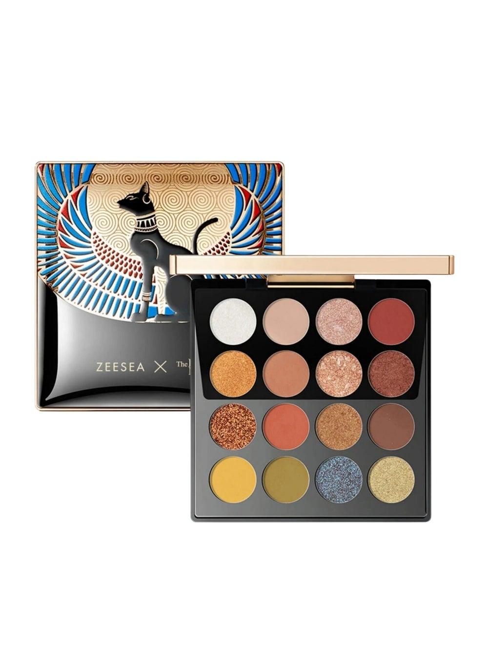 ZEESEA X British Museum Egypt Cat Eyeshadow 16 Shades - Image 1