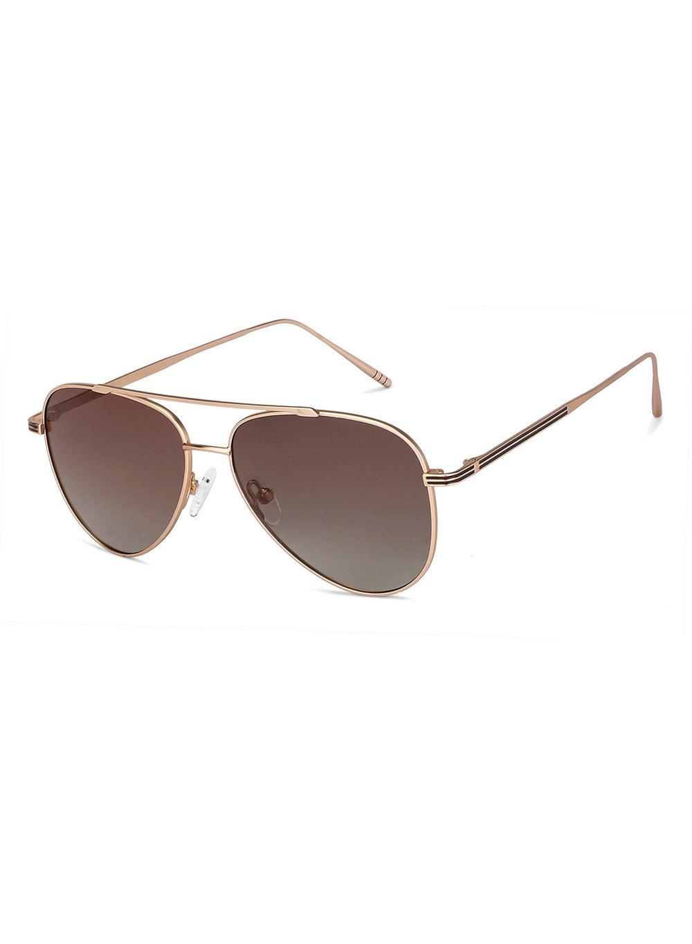 John Jacobs JJ S11472L Unisex Polarized Pilot Sunglasses - Image 1
