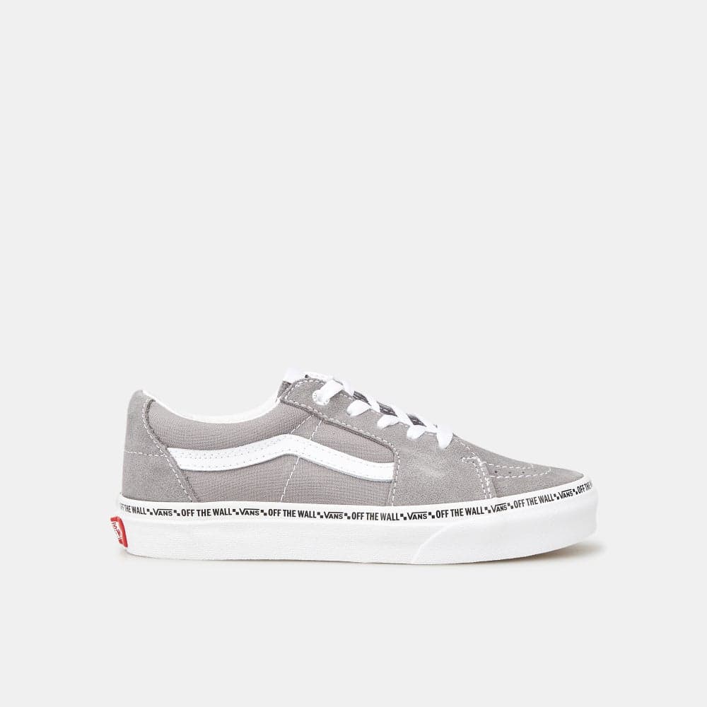 Kids' SK8-Low Sneakers: Durable Grey Choice for Skateboarding - Image 1