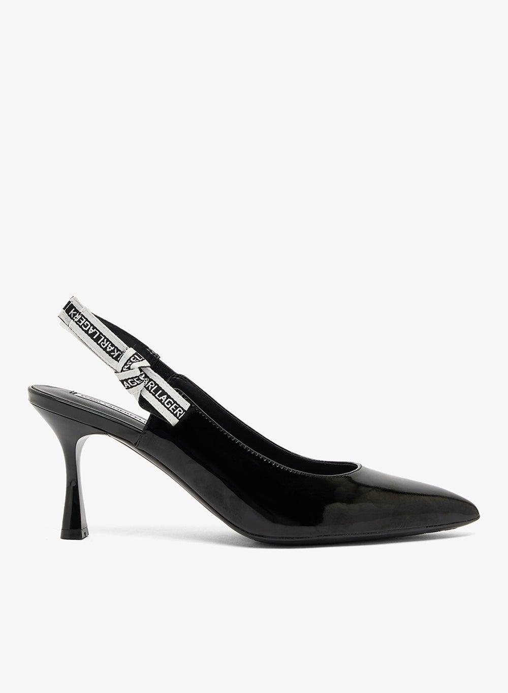 Karl Lagerfeld Sienna Sling Back Pump - KL32708A1Bp Black Stiletto - Image 1