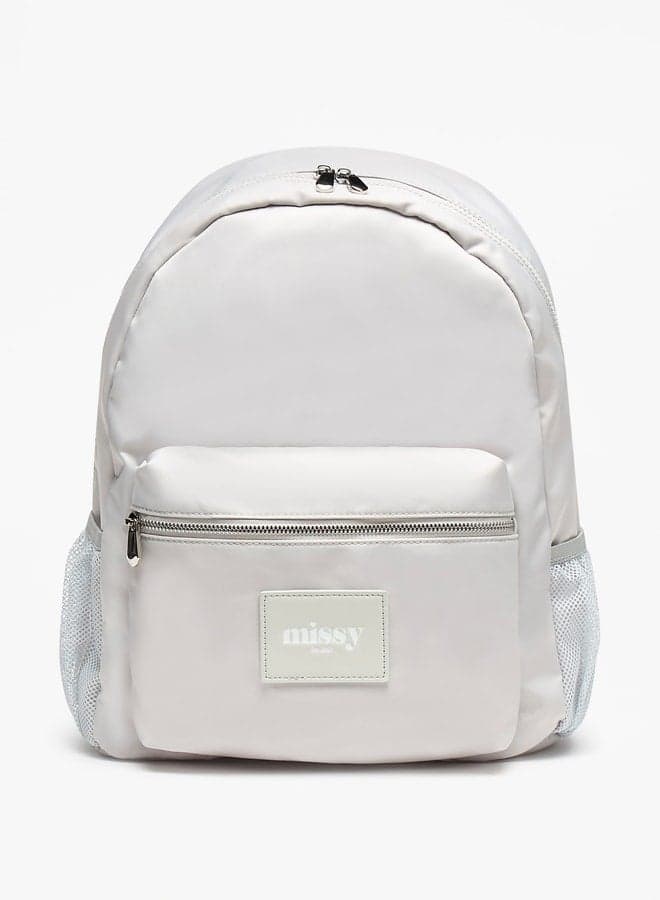 MISSY Elegant Women's Logo Applique Backpack 31x40x13 cm - Image 1
