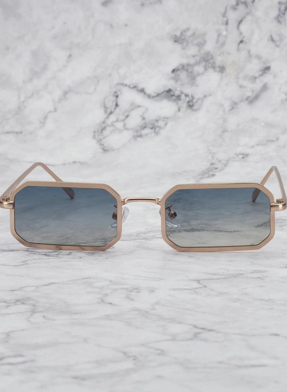 Explicit Poets MURPHY Gold - Chic Gradient Green to Yellow Sunglasses - Image 1