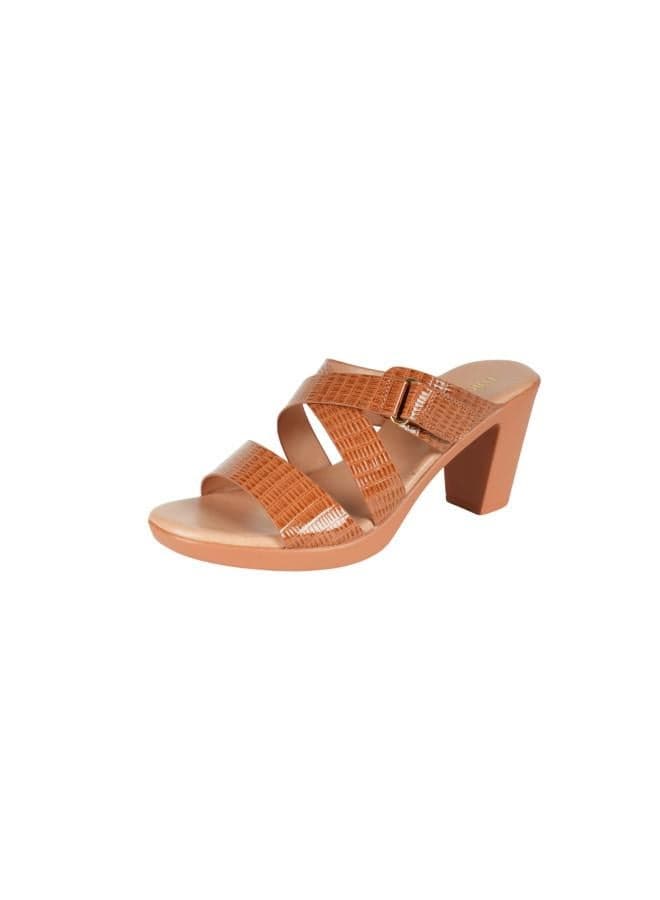 Michelle Morgan 414RJ992 Elegant High Heel Brown Sandals - Image 1