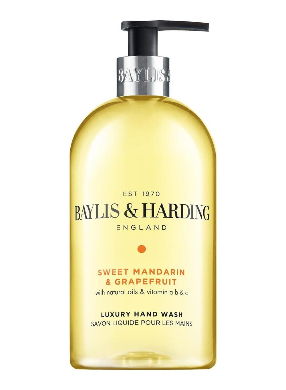 Baylis & Harding Mandarin & Grapefruit Hand Wash, 500ml - Eco Luxe - Image 1