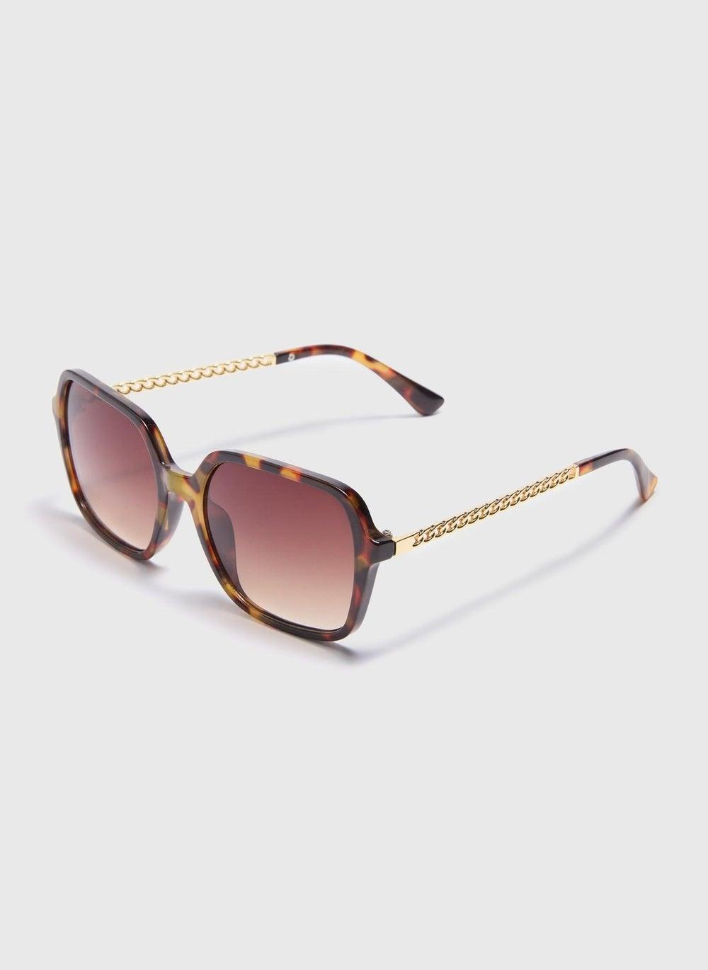 Matalan Chic Oversized Tortoiseshell Sunglasses for Women - Image 1