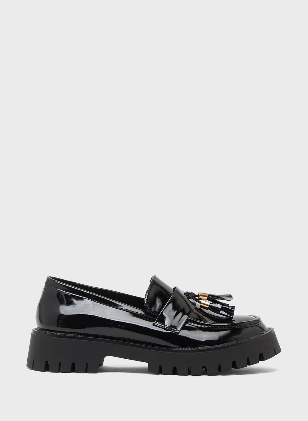 Bosmo3 Elegant Black Moccasins for Women - Image 1