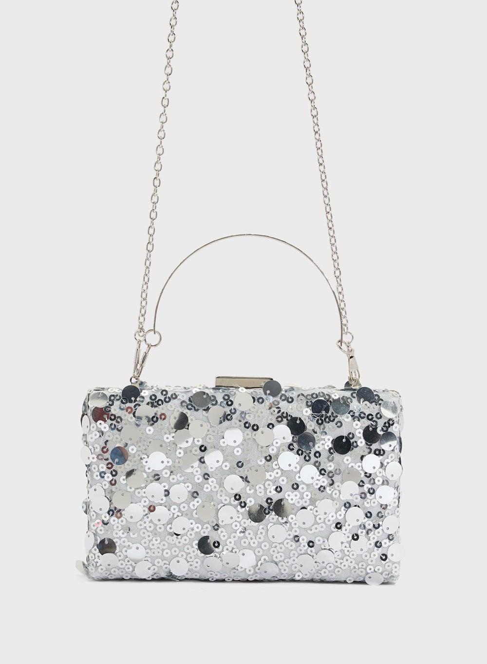 Ella Limited Edition Sequined Clutch Bag for Women - Image 1