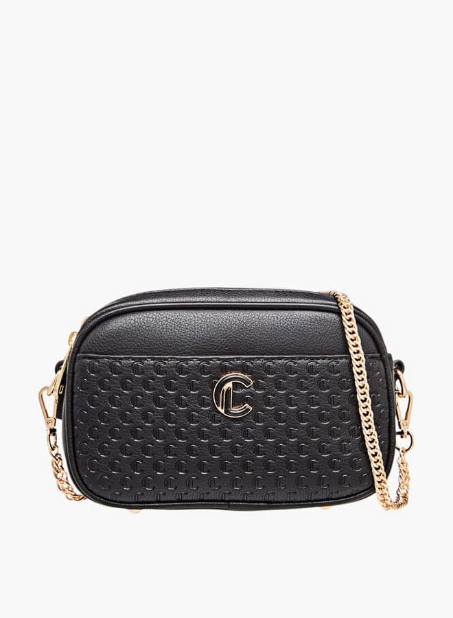 Le Confort Monogram Embossed Women's Crossbody with Chain Strap - Image 1