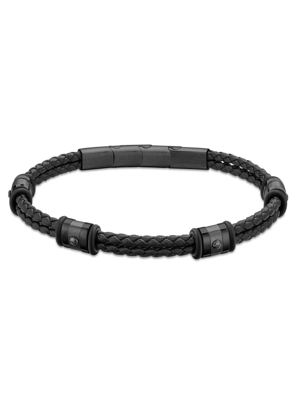 Ducati Corse Contesa 210mm Men's Leather Bracelet - Image 1