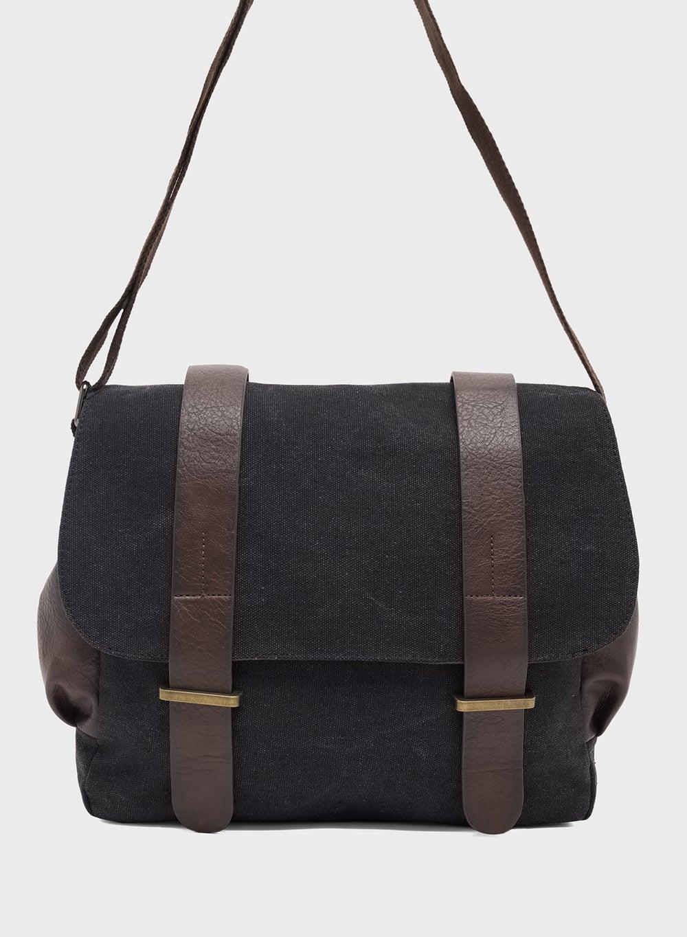 Robert Wood Premium Leather Messenger Bag for Men - Image 1