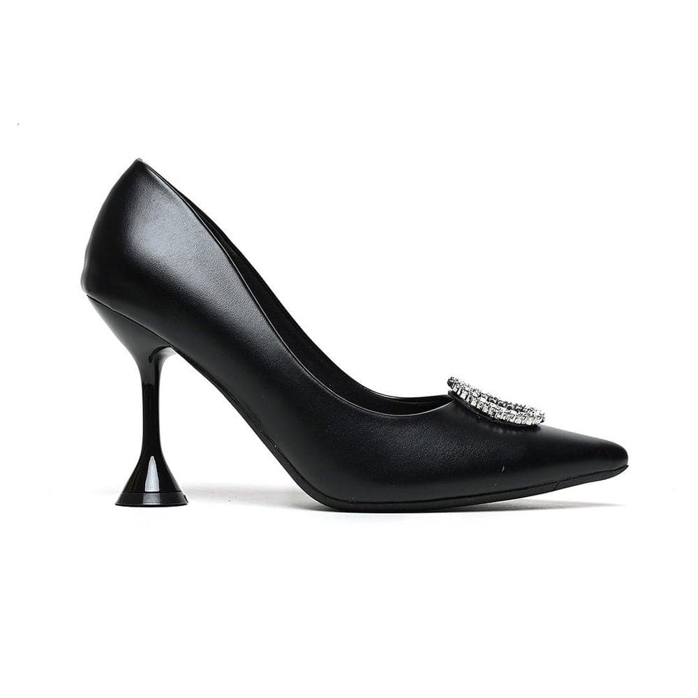 Elegant Black Classic High Heels Pumps - Image 1