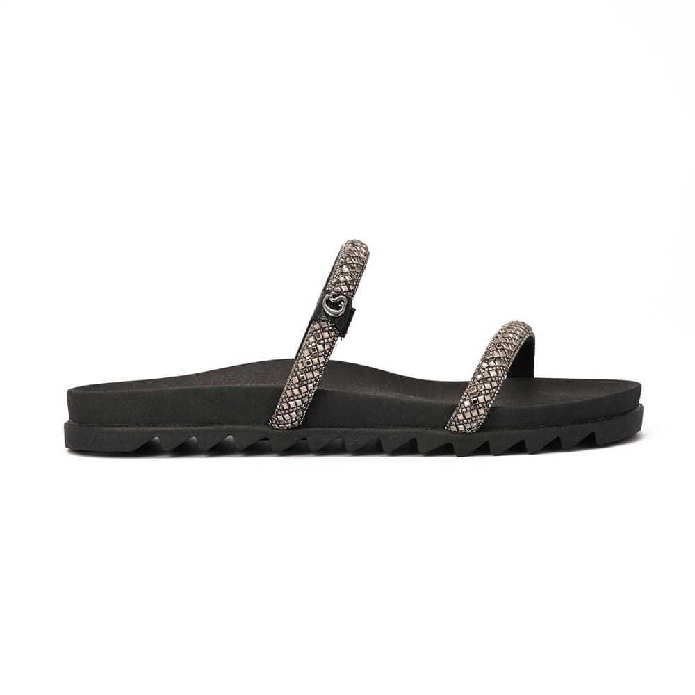Papete Basic Cristal Black Flat Sandals - Timeless Elegance - Image 1