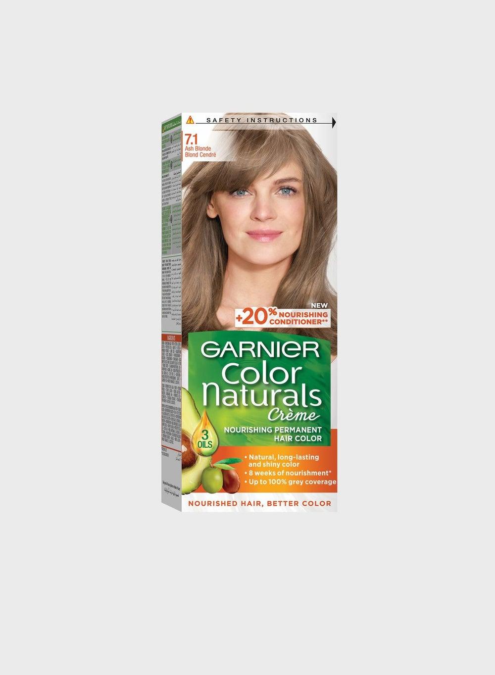 Garnier Ash Blonde 7.1 - Luxurious Olive Oil Enriched Hair Color - Image 1