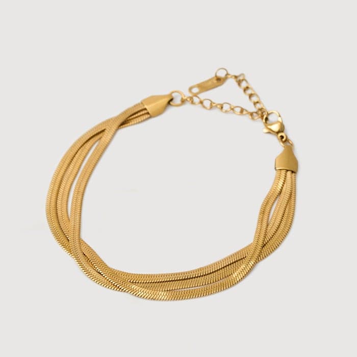 Noya Mia Trinity 18K Gold Plated Bracelet for Women - Image 1