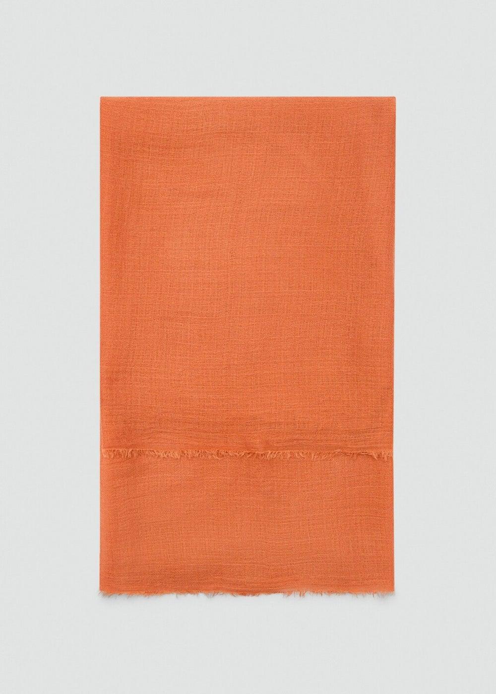 MANGO Women's Elegantly Frayed Edge Scarf - Image 1