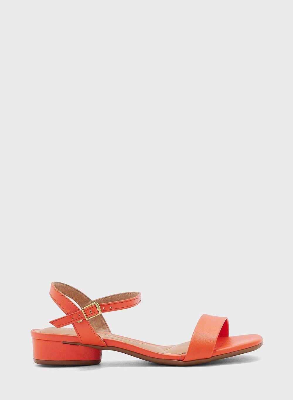 Elegance Unleashed: Orange Flat Sandals for Stylish Support - Image 1